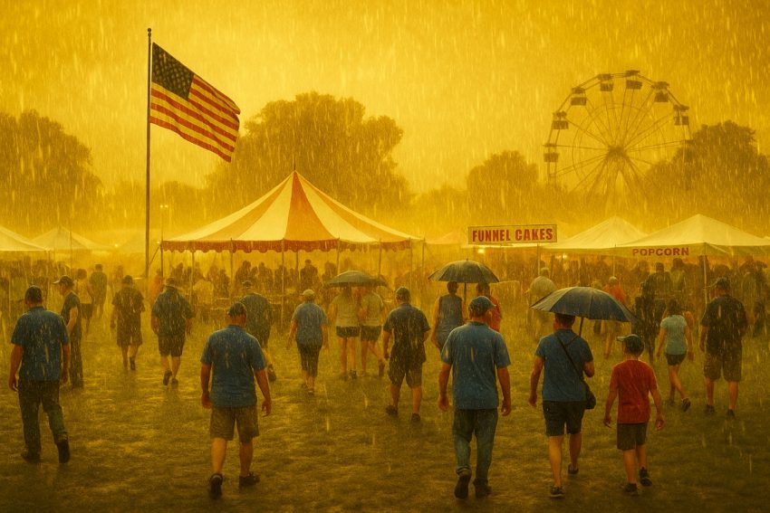 Yellow Rain at the County Fair